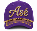 Purple Embellished Asé Cap