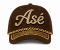 Brown Embellished Asé Cap