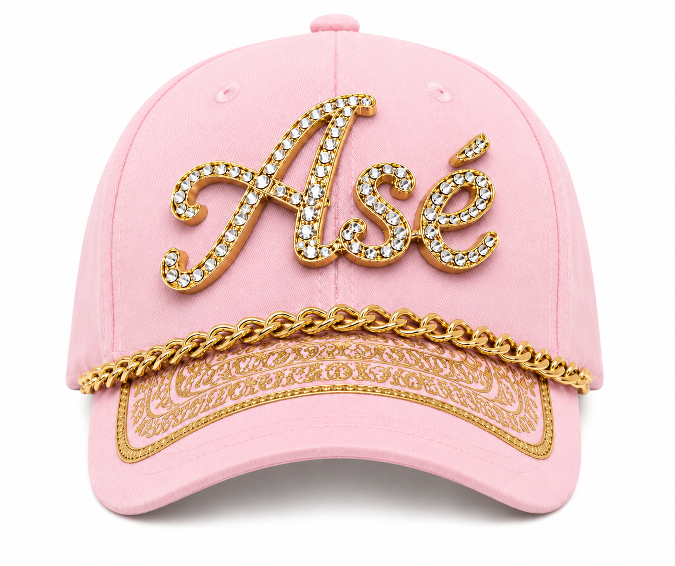 Pink Embellished Asé Cap