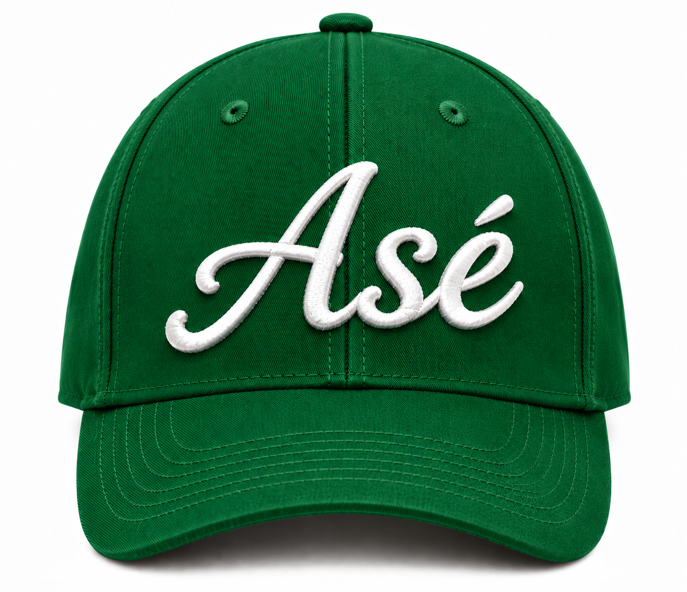 Green Embroidered Asé Cap