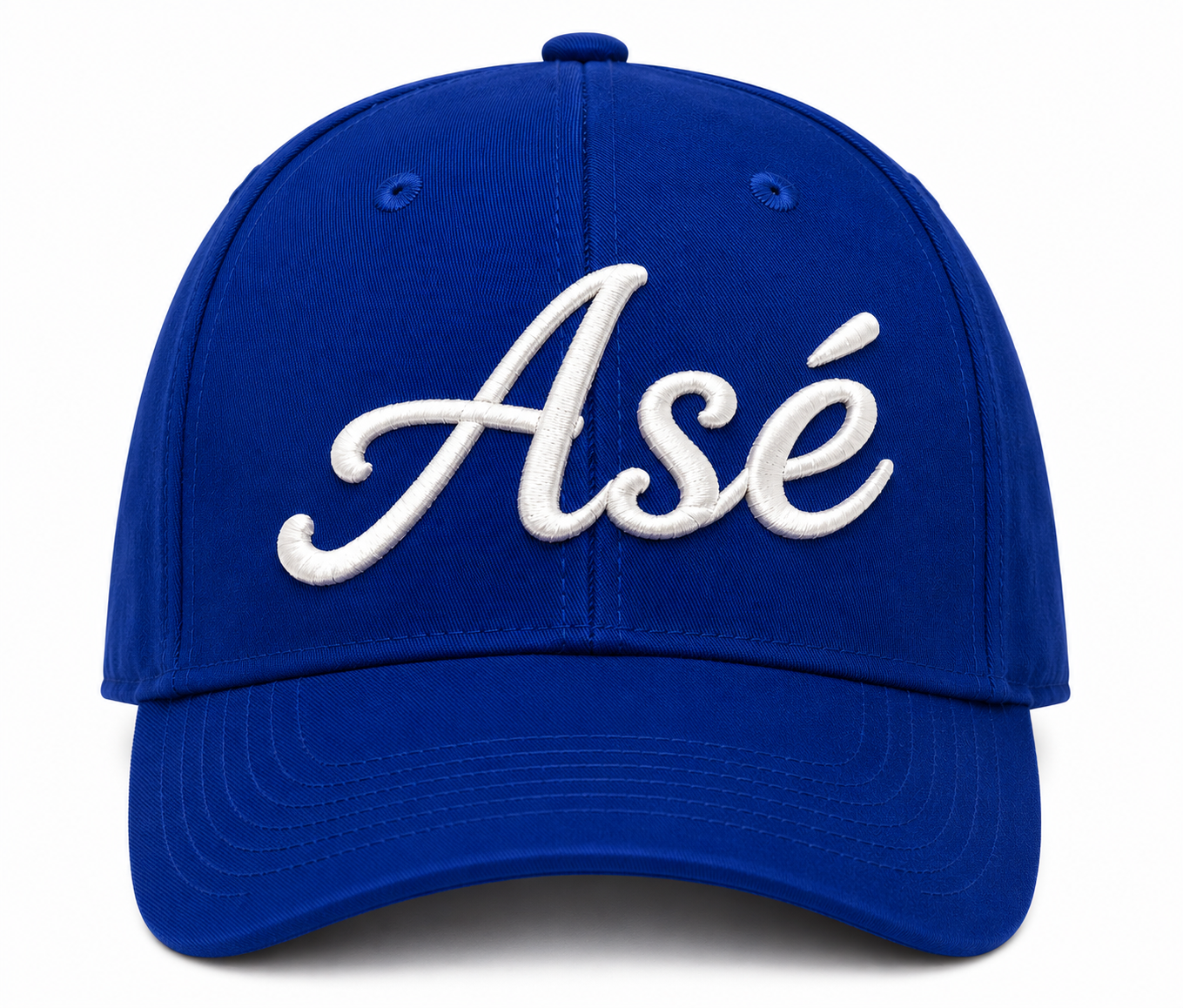 Blue Embroidered Asé Cap