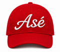 Red Embroidered Asé Cap